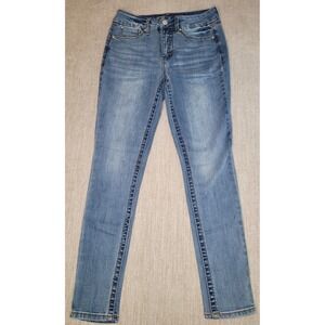 Seven7 Tummyless High Rise Skinny Women 6 Blue Denim Stretch Jeans